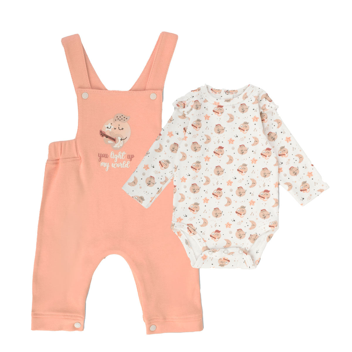 Junior Printed Romper + Body Musical Moon